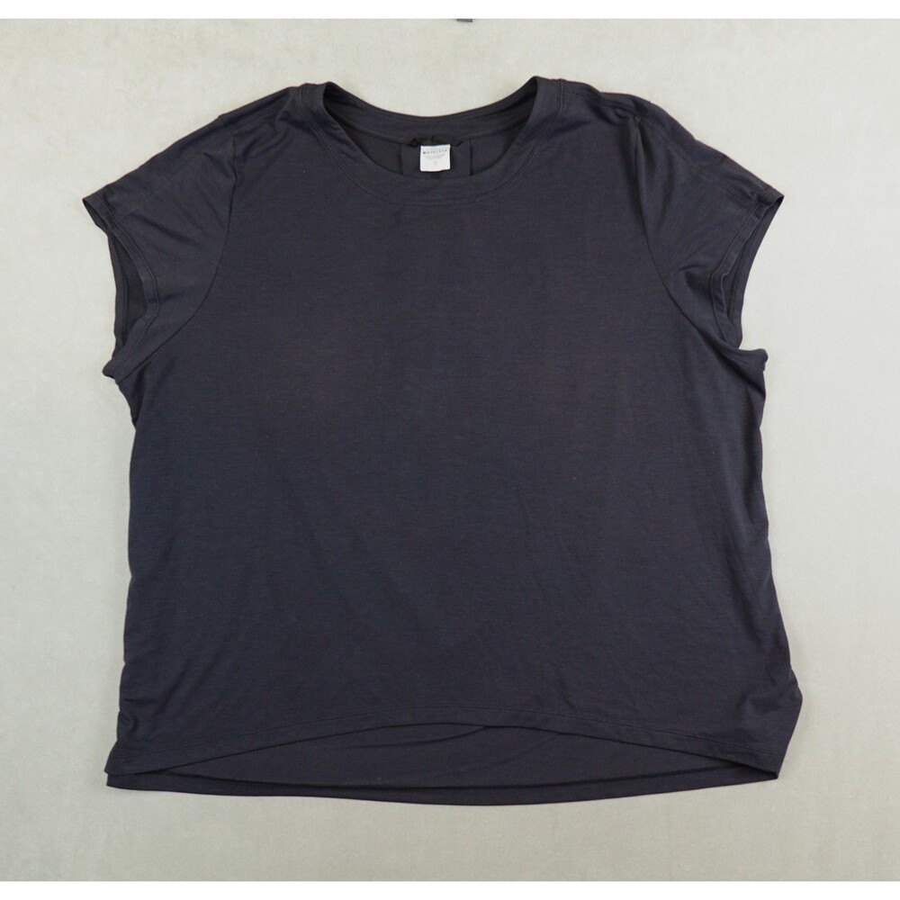 Athleta With Ease Tee Oversized Fit Black Womens Size XL